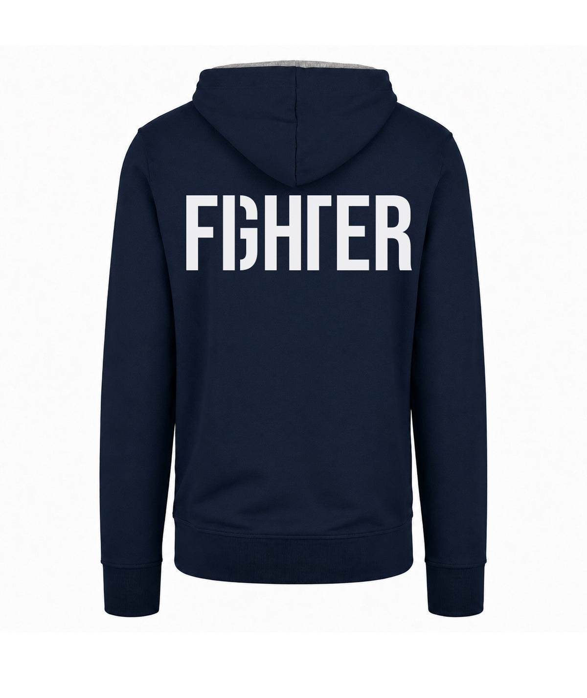 FIGHTER Zip Hoodie Navy  | Prolazon