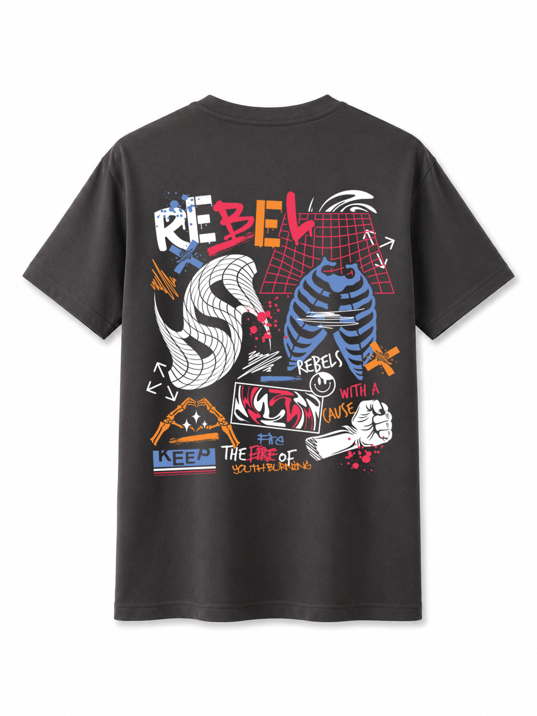 Rebel T-Shirt Premium Bio Baumwolle Streetwear | Prolazon