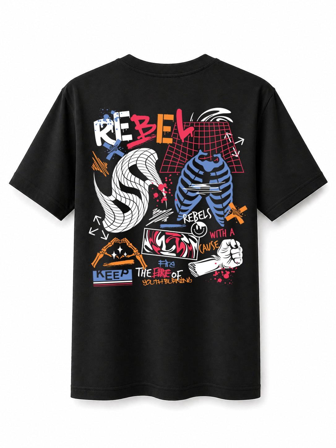 Rebel-B T-Shirt Premium Bio Baumwolle Streetwear | Prolazon