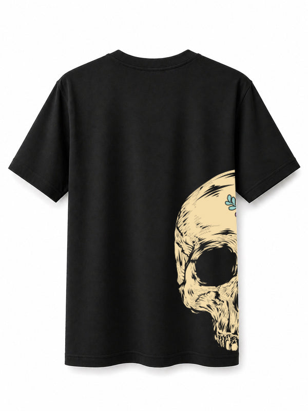 Midnight Bloom Skull T-Shirt Premium Bio Baumwolle Streetwear | Prolazon