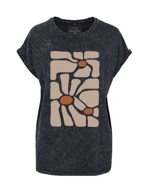 Vintage Damen Acid Wash Oversized T-Shirt | Prolazon