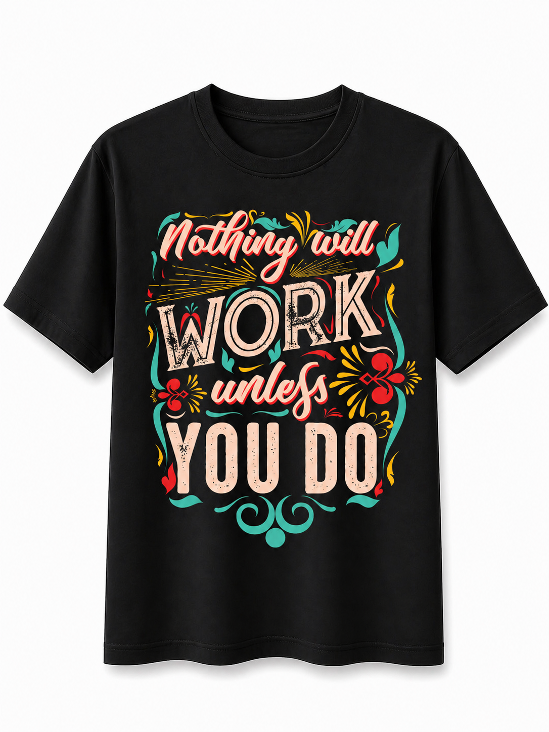 Work Hard T-Shirt Herren & Damen –  Premium Bio Baumwolle | Prolazon