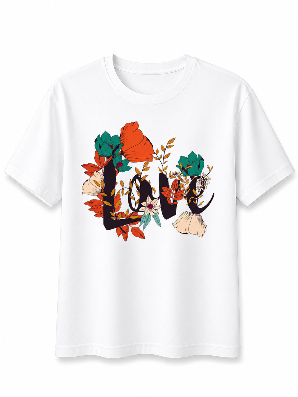 Love Floral T-Shirt – Premium Bio Baumwolle Streetwear | Prolazon