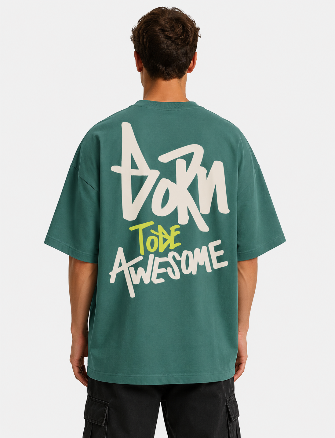 Born To Be Awesome Oversized T-Shirt – Tigger Cotton | Prolazon