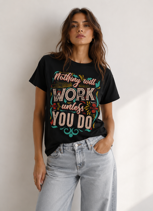 Work Hard T-Shirt  Premium Bio Baumwolle | Prolazon