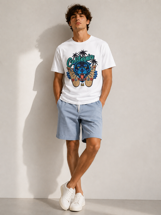 California Panther T-Shirt Premium Bio Baumwolle Streetwear | Prolazon