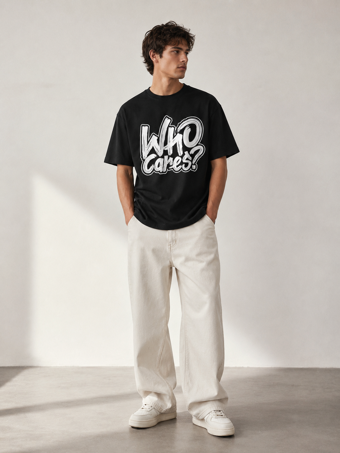 Who Cares T-Shirt Premium Bio Baumwolle Streetwear | Prolazon