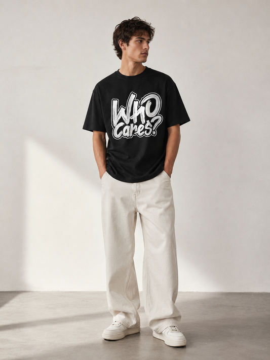 Who Cares T-Shirt Premium Bio Baumwolle Streetwear | Prolazon