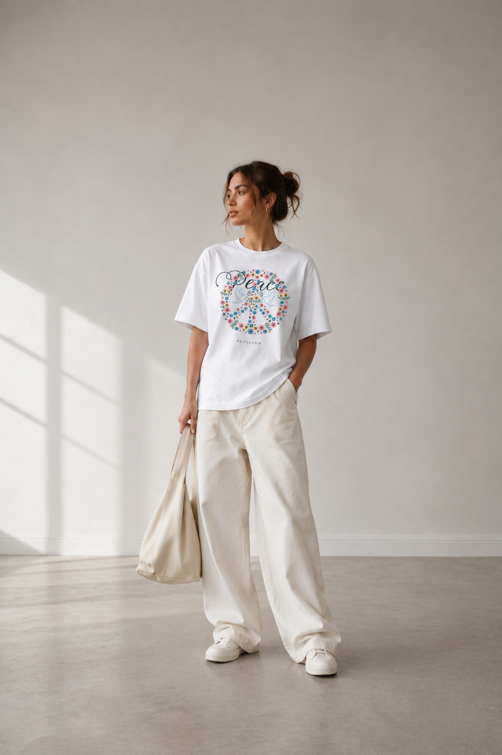 Peace T-Shirt Premium Bio Baumwolle Streetwear | Prolazon