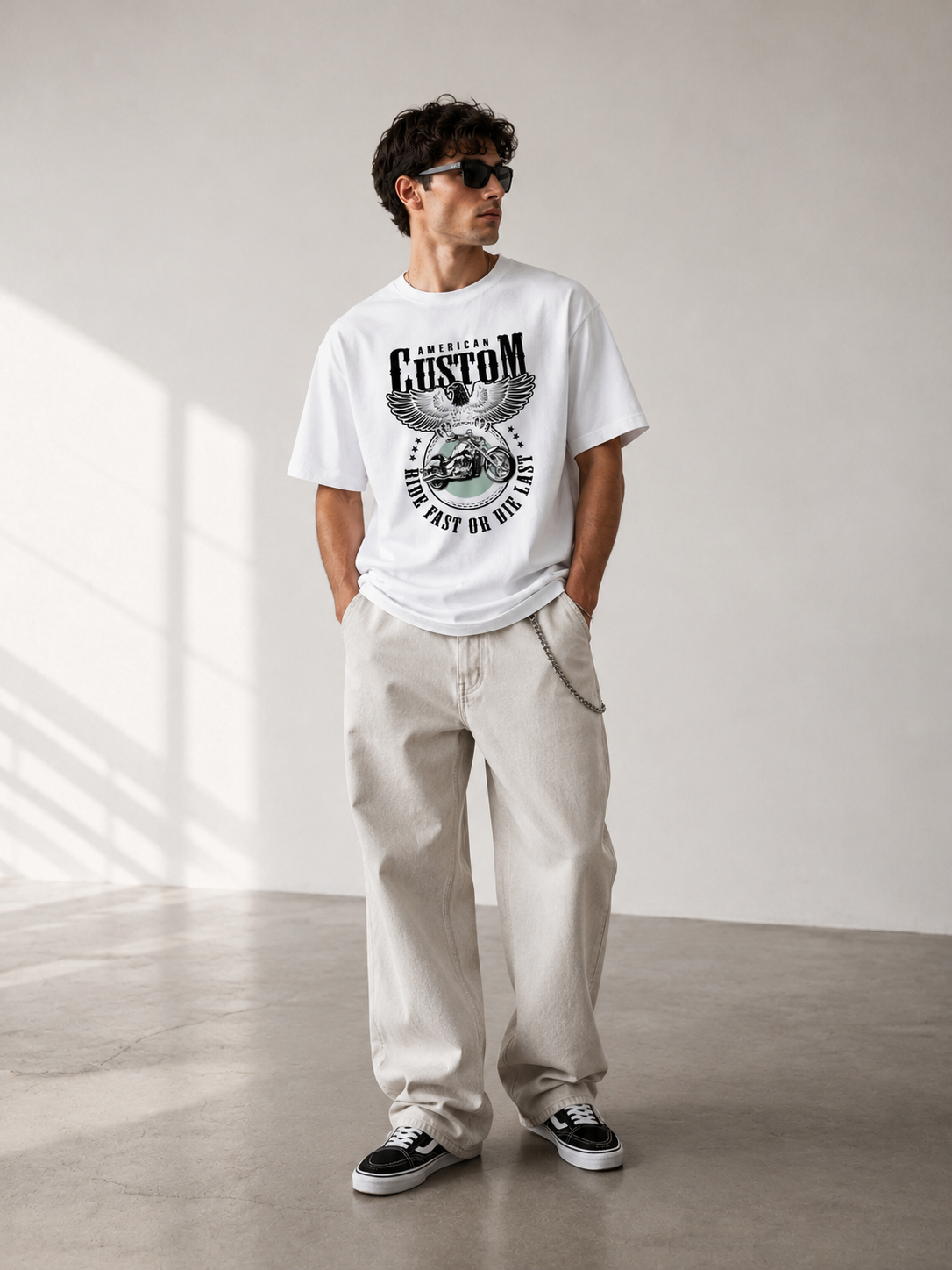 Custom Rider T-Shirt Premium Bio Baumwolle Streetwear | Prolazon