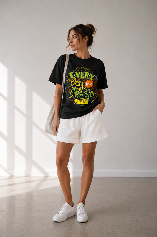 Fresh Vibe T-Shirt Premium Bio Baumwolle Streetwear  |Prolazon