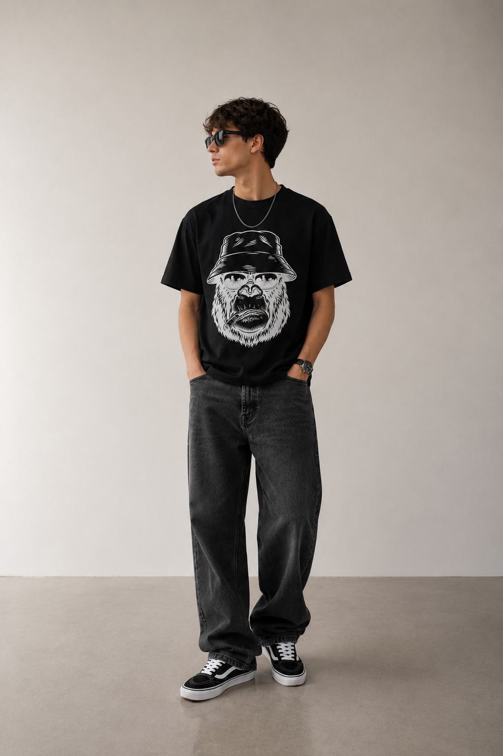 Bucket Gorila Unisex T-Shirt Premium Bio Baumwolle Streetwear | Prolazon
