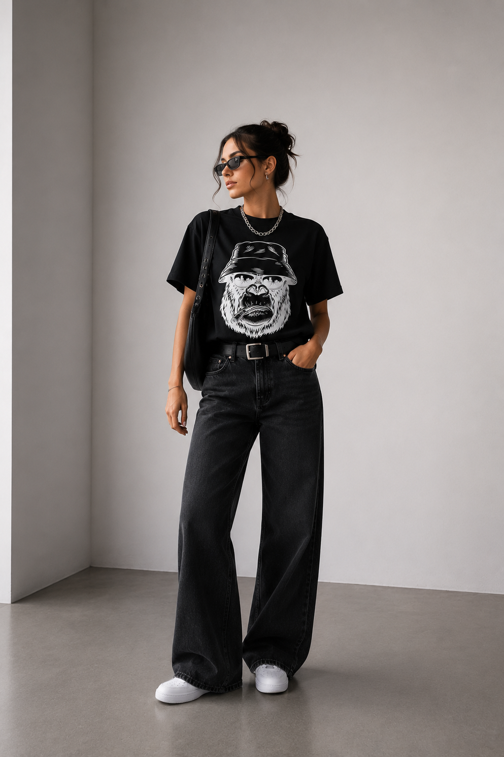 Bucket Gorila Unisex T-Shirt Premium Bio Baumwolle Streetwear | Prolazon