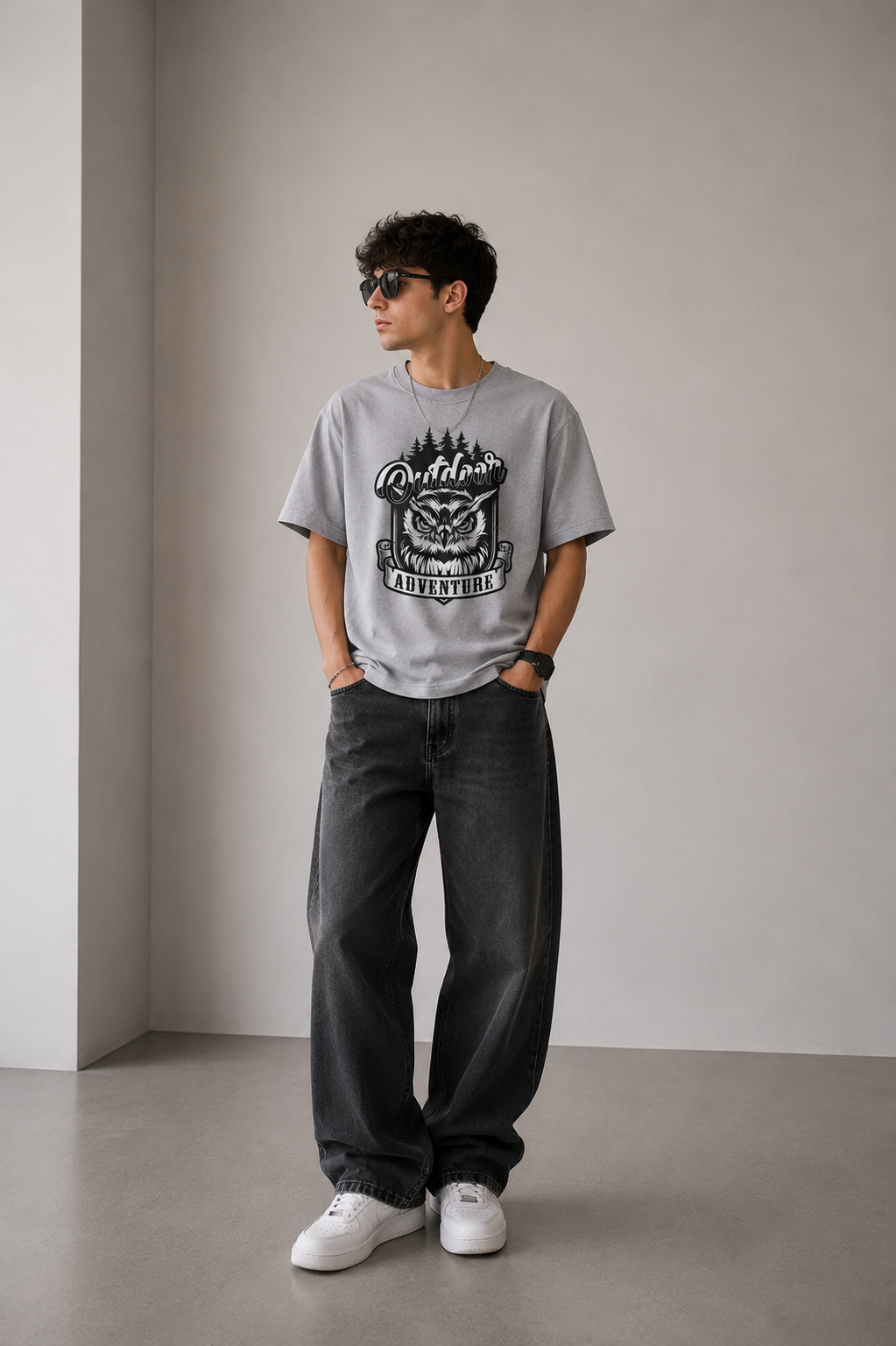 Owl AdventureT-Shirt Unisex Premium Bio Baumwolle | Prolazon