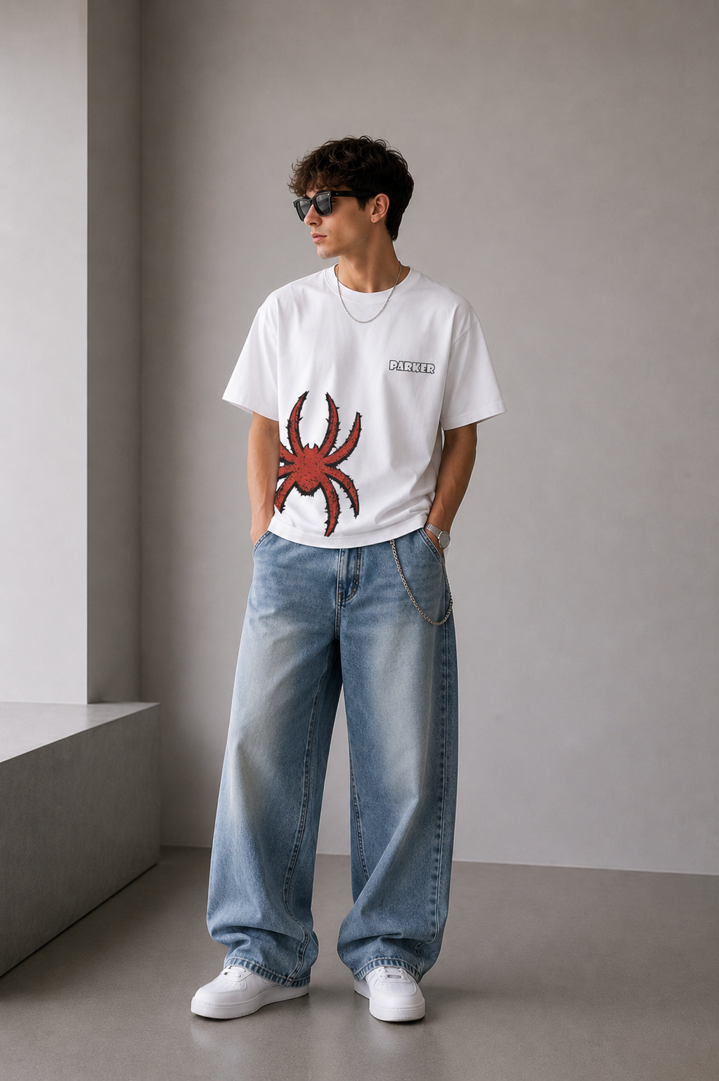 Urban Parker Spider T-Shirt Premium Bio Baumwolle Streetwear | Prolazon