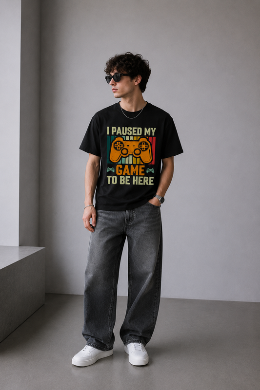 Retro Gamer T-Shirt Premium Bio Baumwolle Streetwear | Prolazon