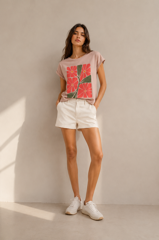 Nordic Flower Damen T-Shirt | Prolazon