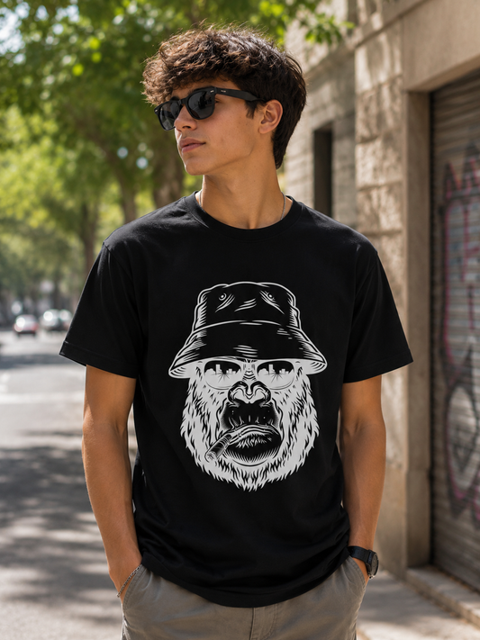 Bucket Gorila T-Shirt Premium Bio Baumwolle Streetwear | Prolazon