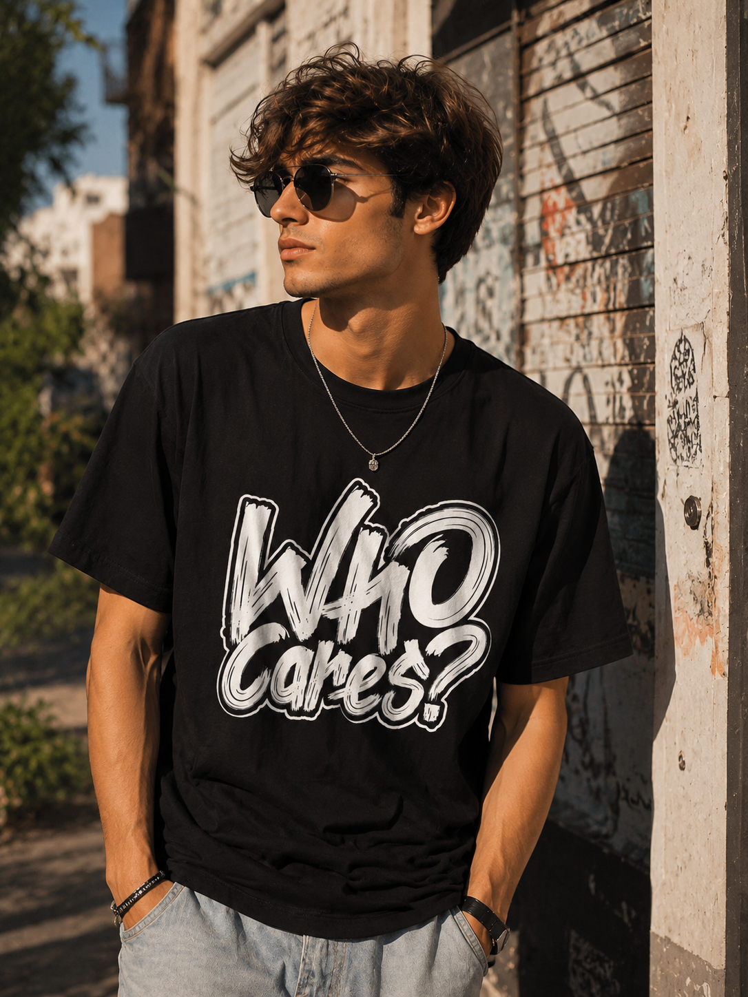 Who Cares T-Shirt Premium Bio Baumwolle Streetwear | Prolazon