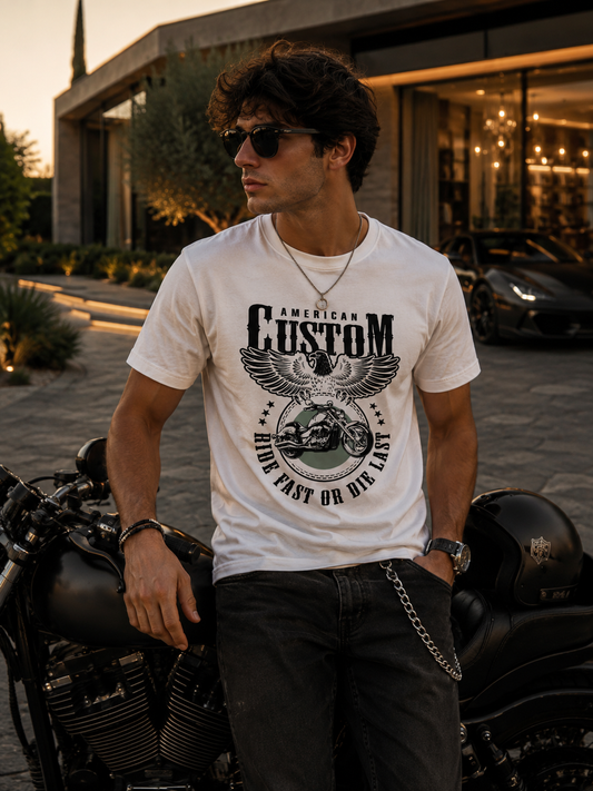 Custom Rider T-Shirt Premium Bio Baumwolle Streetwear | Prolazon