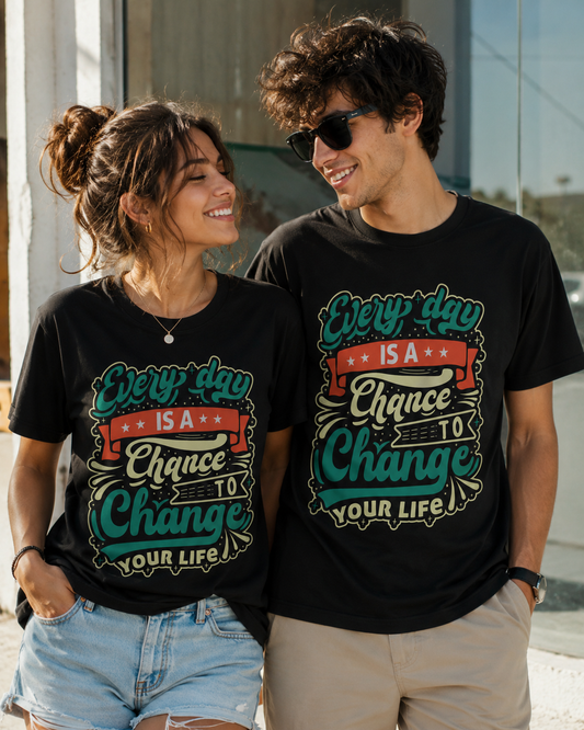 New Day Motivation T-Shirt Premium Bio Baumwolle Streetwear | Prolazon