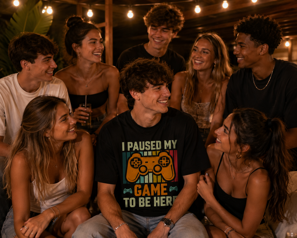 Retro Gamer T-Shirt Premium Bio Baumwolle Streetwear | Prolazon