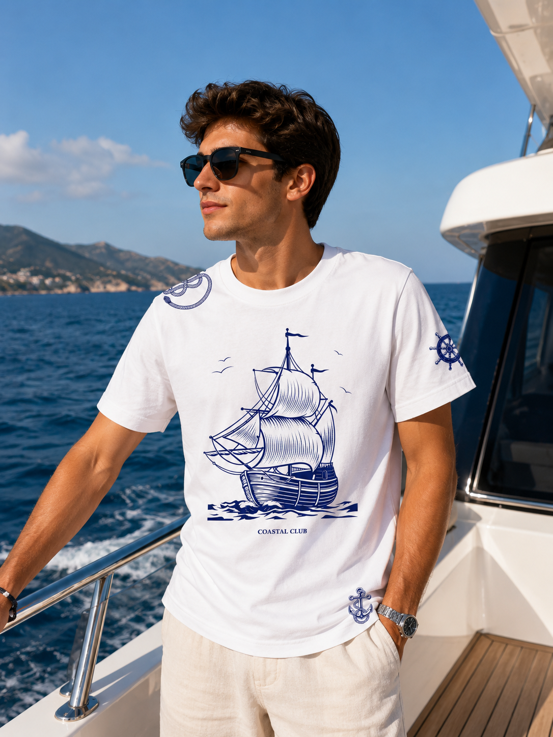 Marine Escape T-Shirt Premium Bio Baumwolle Streetwear | Prolazon