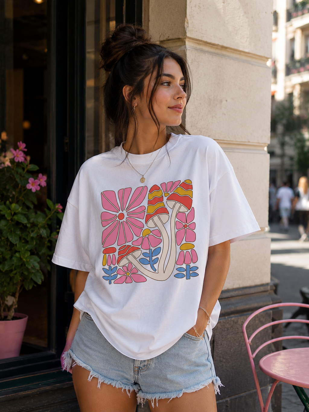 Summer Bloom T-Shirt Premium Bio Baumwolle Streetwear | Prolazon