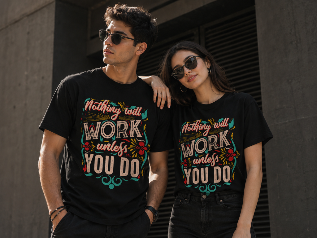 Work Hard T-Shirt  Premium Bio Baumwolle | Prolazon