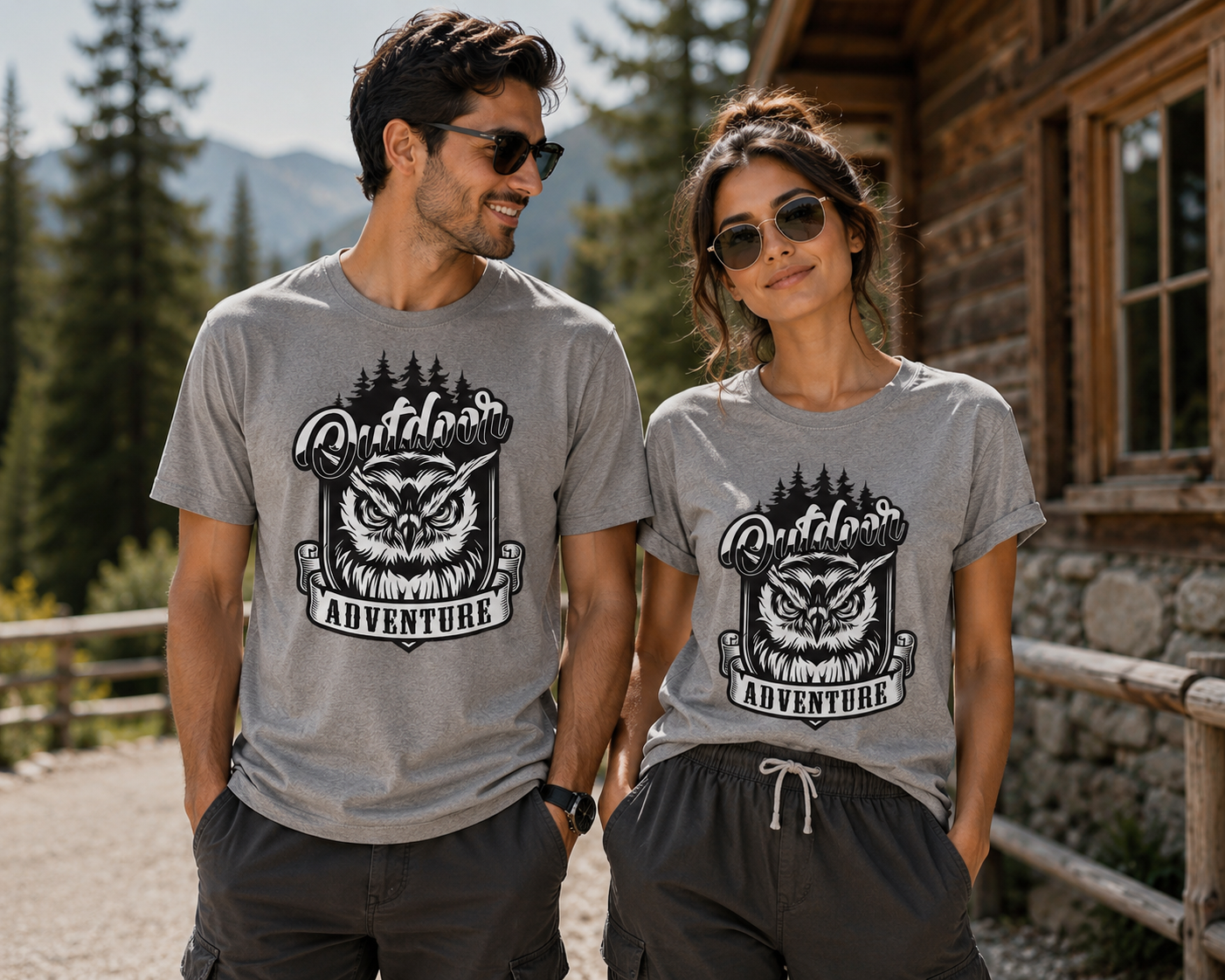 Owl AdventureT-Shirt Unisex Premium Bio Baumwolle | Prolazon