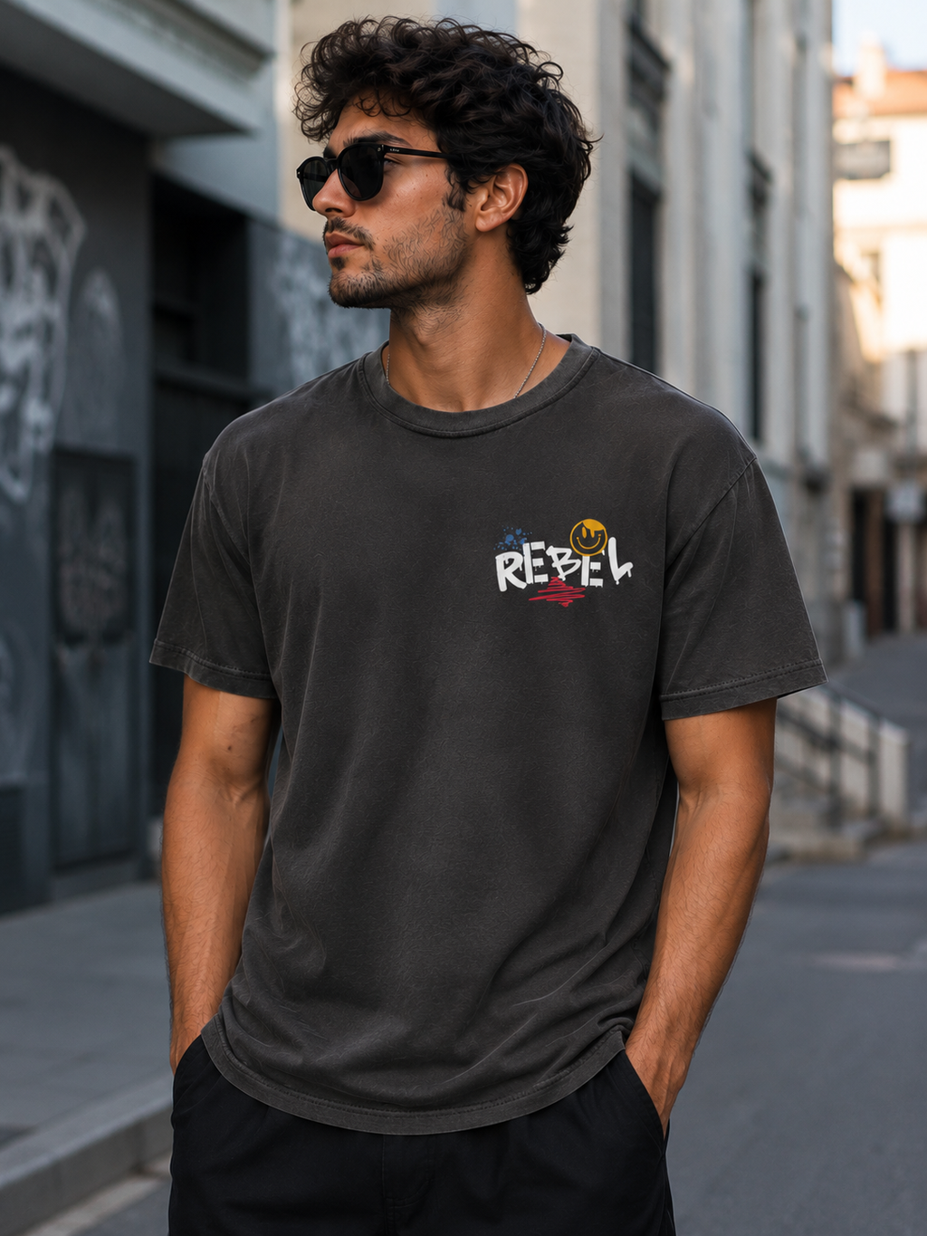 Rebel T-Shirt Premium Bio Baumwolle Streetwear | Prolazon