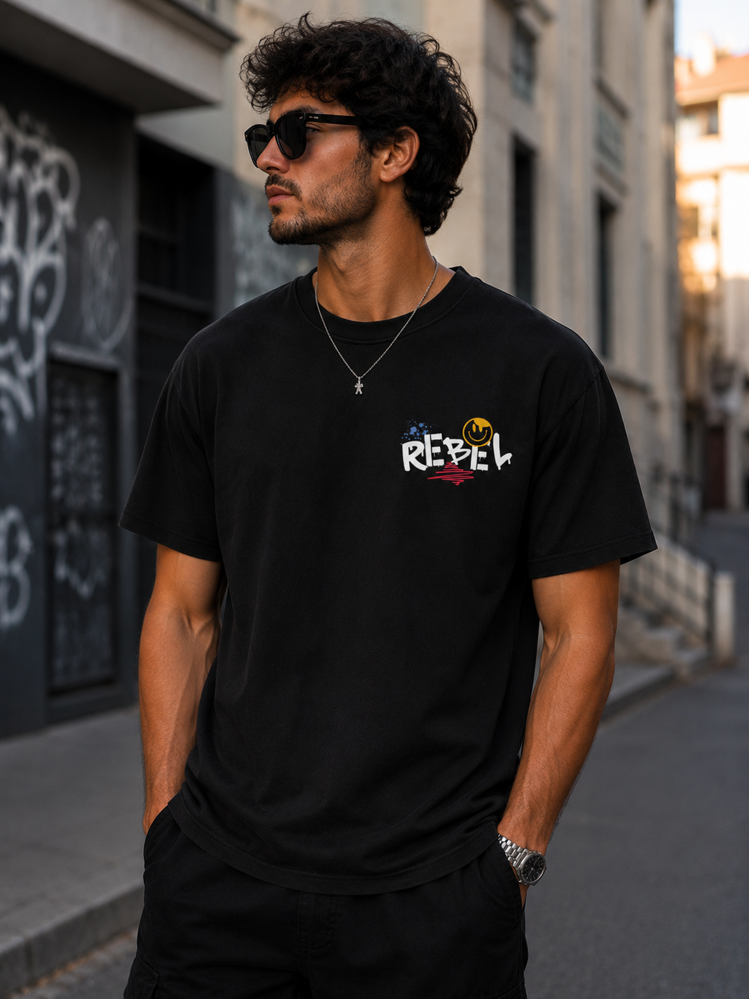Rebel-B T-Shirt Premium Bio Baumwolle Streetwear | Prolazon