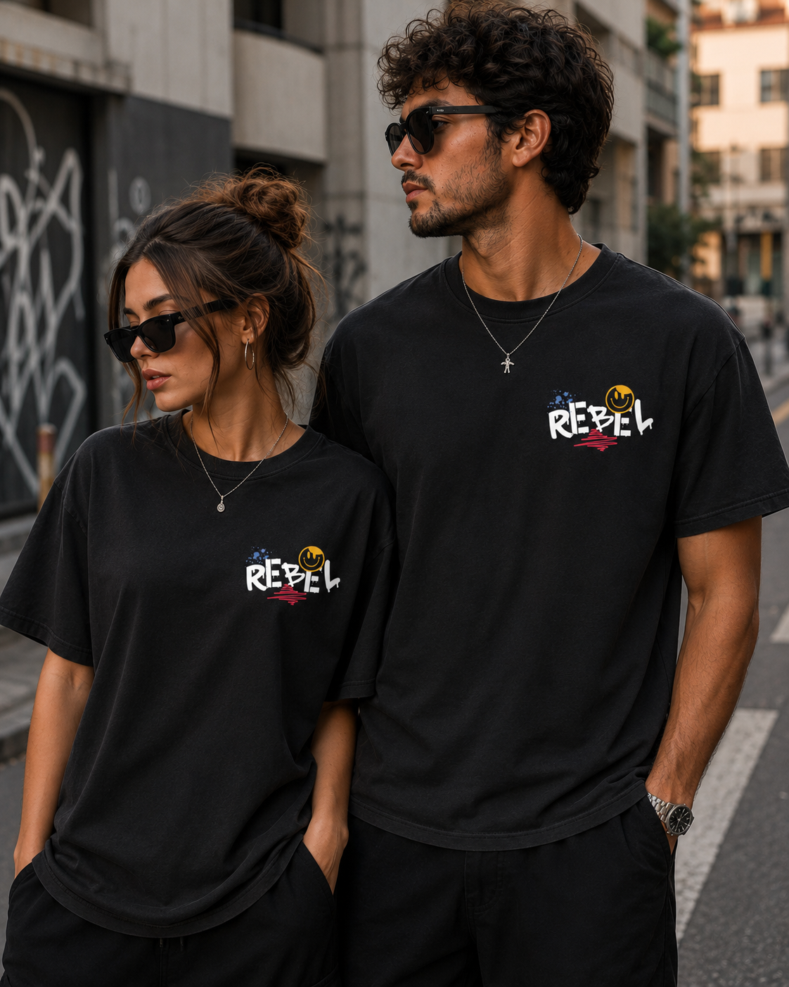 Rebel-B T-Shirt Premium Bio Baumwolle Streetwear | Prolazon