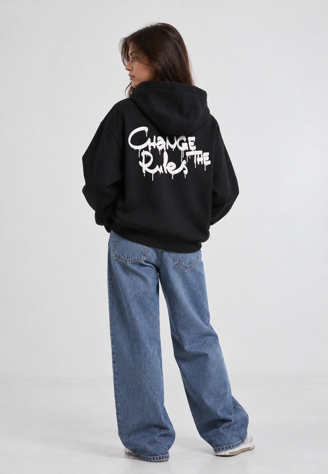 Rebel – Statement Zip Hoodie  Black | PROLAZON