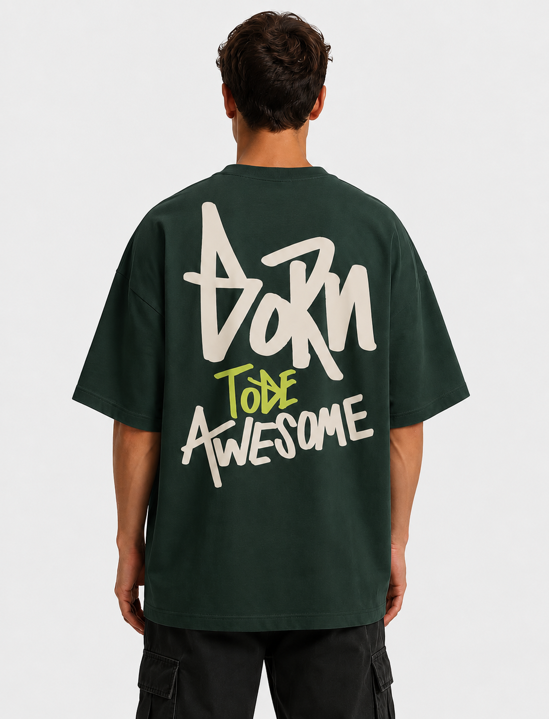Born To Be Awesome Oversized T-Shirt – Tigger Cotton | Prolazon