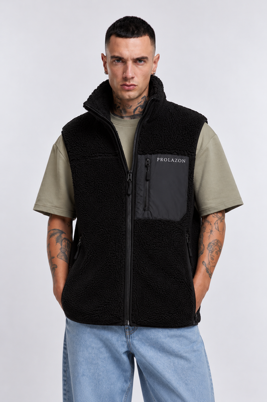 NORDIC Bear Sherpa Weste Shwarz - Uni | PROLAZON