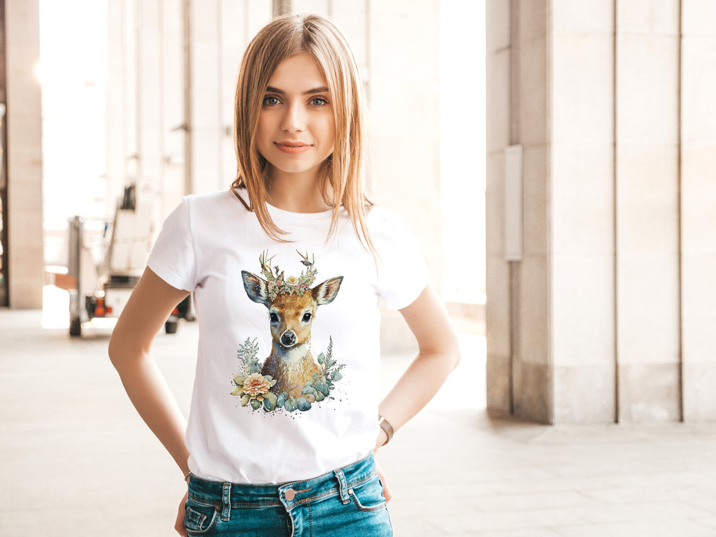 Forest Deer T-Shirt Premium Bio Baumwolle Streetwear | Prolazon
